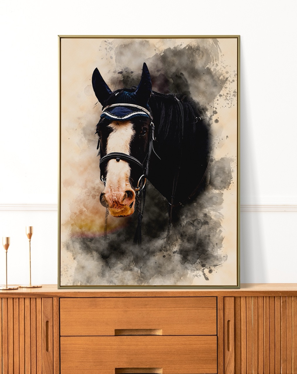 Custom Watercolor Horse Portrait - Image 3